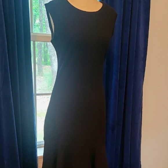Lark & Ro Dresses & Skirts - Lark & Ro Black Sheath Midi Dress Crew Neck Sleeveless NWOT